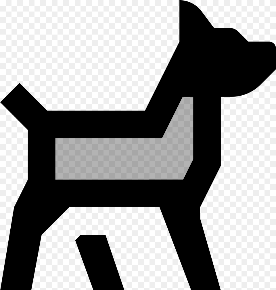 Transparent Dog Icon, Gray Png Image