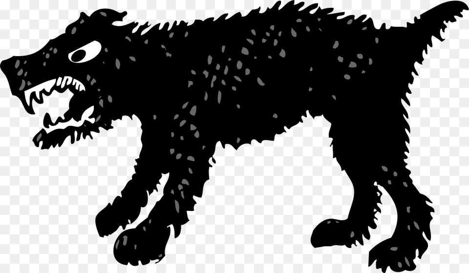 Transparent Dog Teeth Angry Black Dog Clipart Png Image