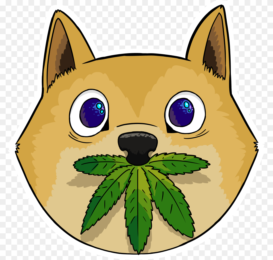 Transparent Doge Head, Leaf, Plant, Herbal, Herbs Png Image