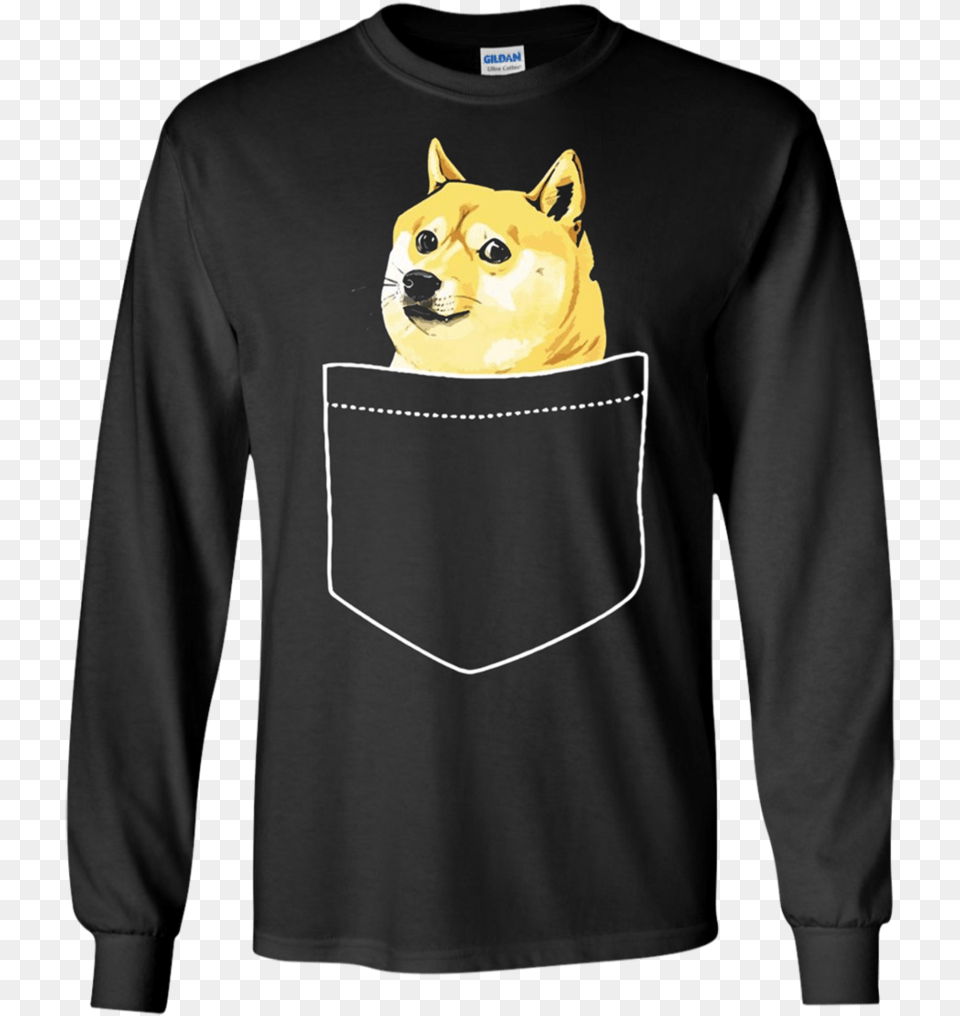 Transparent Doge Shirt, T-shirt, Clothing, Sleeve, Long Sleeve Png Image
