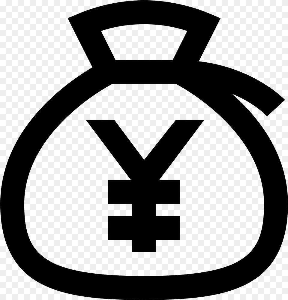 Transparent Dollar Sign Clipart Black And White Money Yen Icon, Gray Free Png