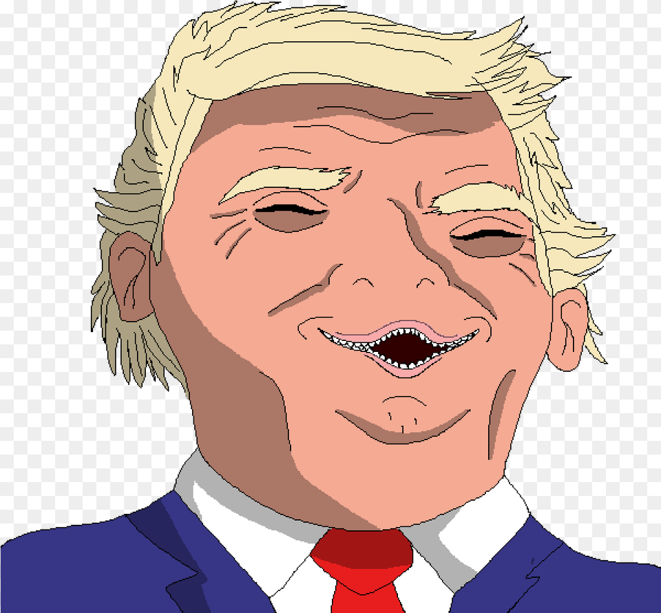 Transparent Donald Trump Head Trump Caricature 3d, Adult, Person, Man, Male Png