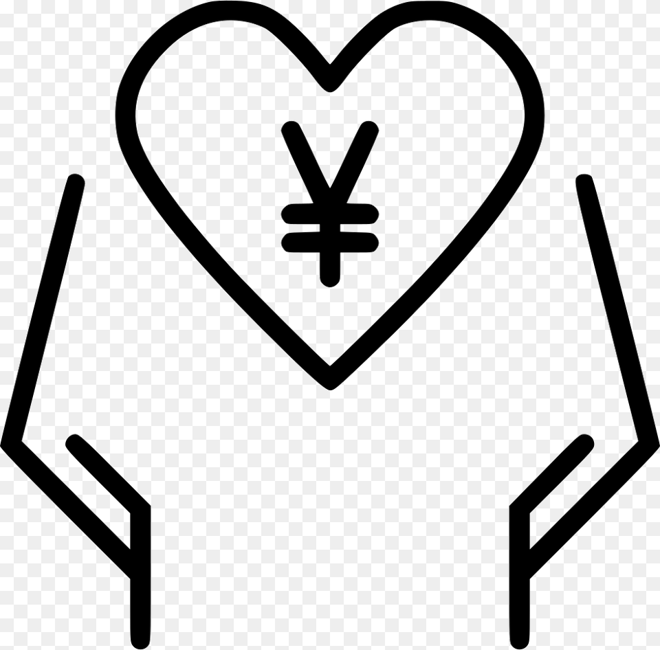 Transparent Donate Icon Donation, Stencil, People, Person, Heart Free Png Download