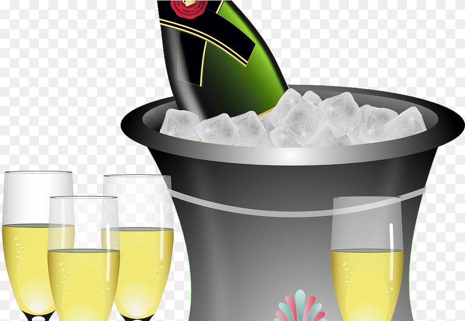 Transparent Donquott Forget Clipart Champagne In Ice, Alcohol, Beer, Beverage, Glass Free Png