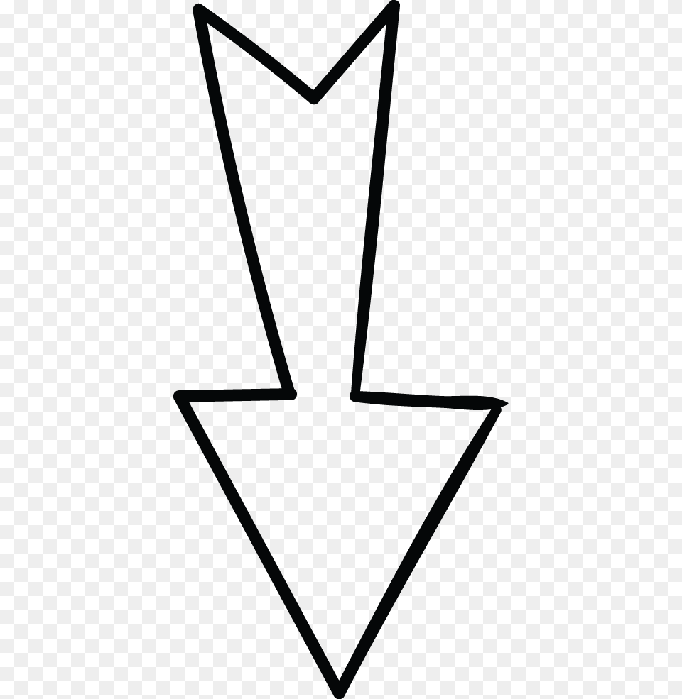 Transparent Doodle Arrow Clipart, Symbol, Bow, Weapon, Star Symbol Free Png Download