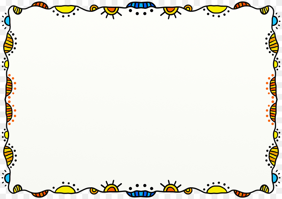 Transparent Doodle Border Bingkai Lucu, White Board Free Png Download