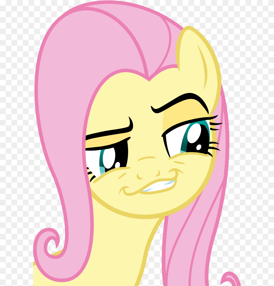 Transparent Doomguy Face Mlp Fluttershy Smirk, Person, Book, Comics, Publication Free Png