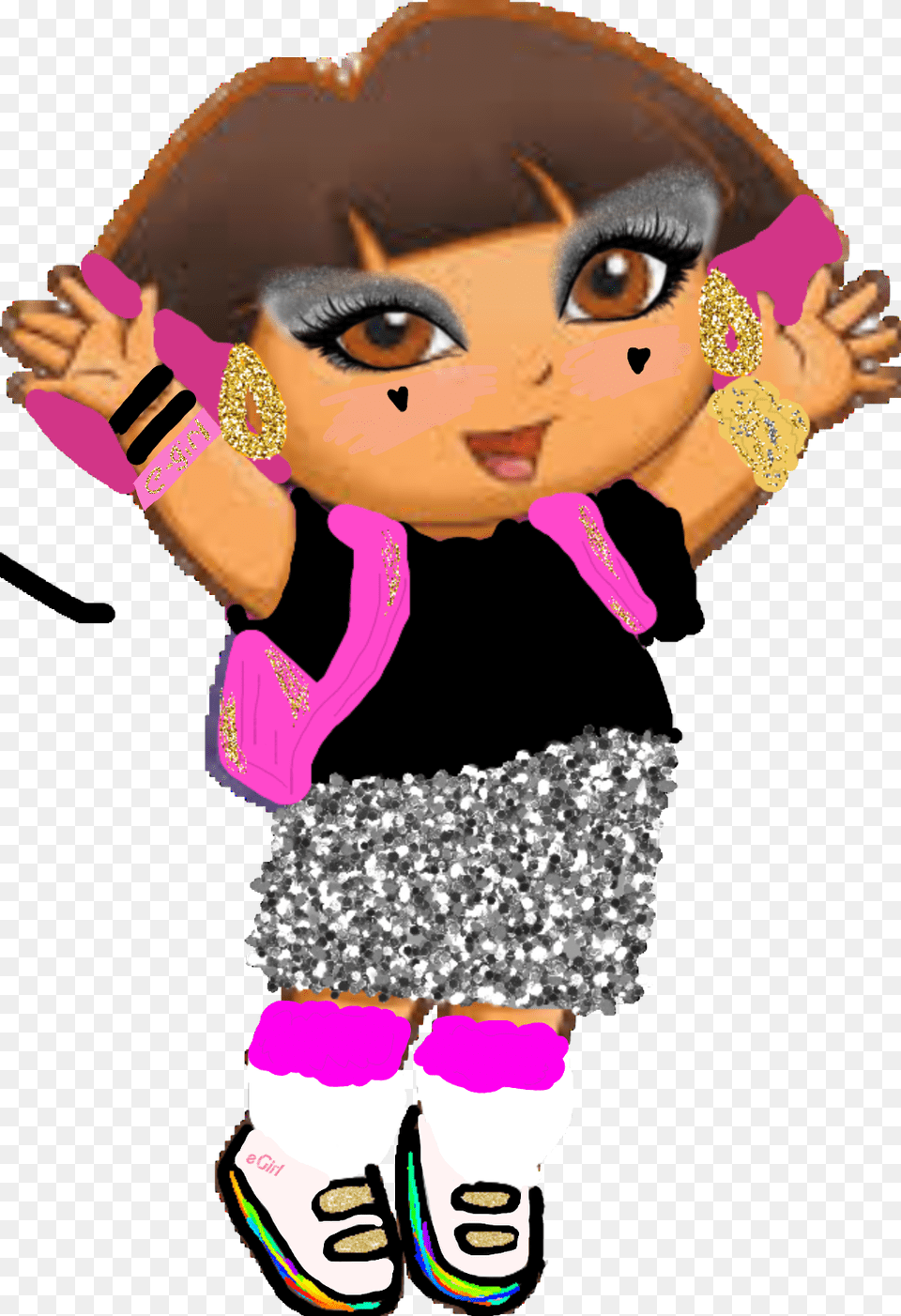 Dora Clipart E Girl Cartoon Characters, Baby, Person, Face, Head Free Transparent Png
