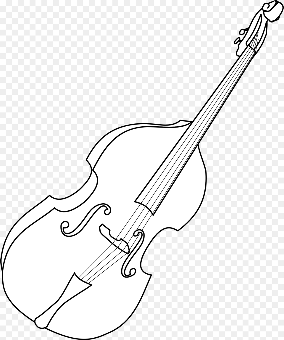 Double Bass Imagenes De Violines Blanco Y Negro, Cello, Musical Instrument, Blade, Dagger Free Transparent Png