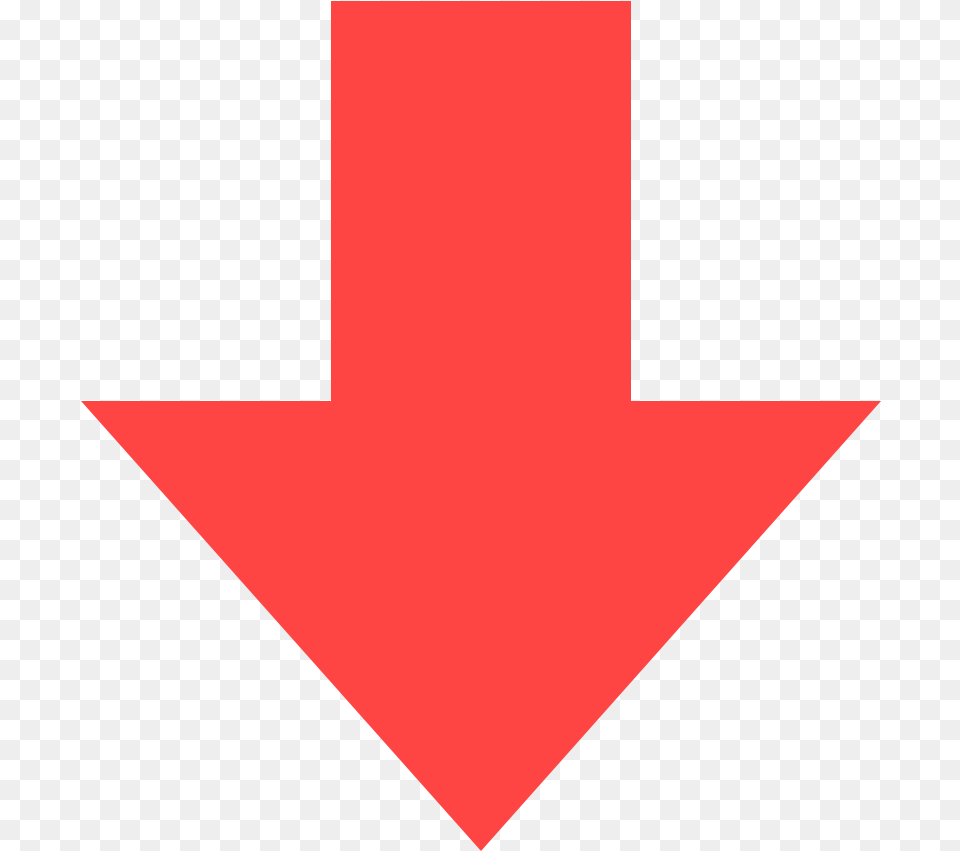 Downvote Red Arrow Down, Symbol, Logo Free Transparent Png