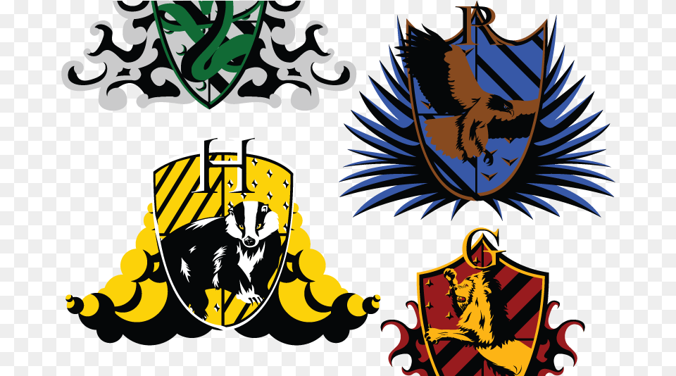 Transparent Draco Malfoy Clipart Harry Potter Houses Vector, Symbol, Emblem, Armor, Logo Free Png Download