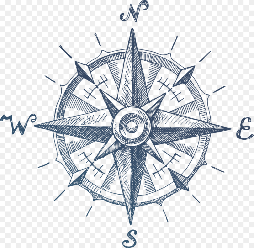 Transparent Drafting Compass Nautical Map Compass Free Png Download