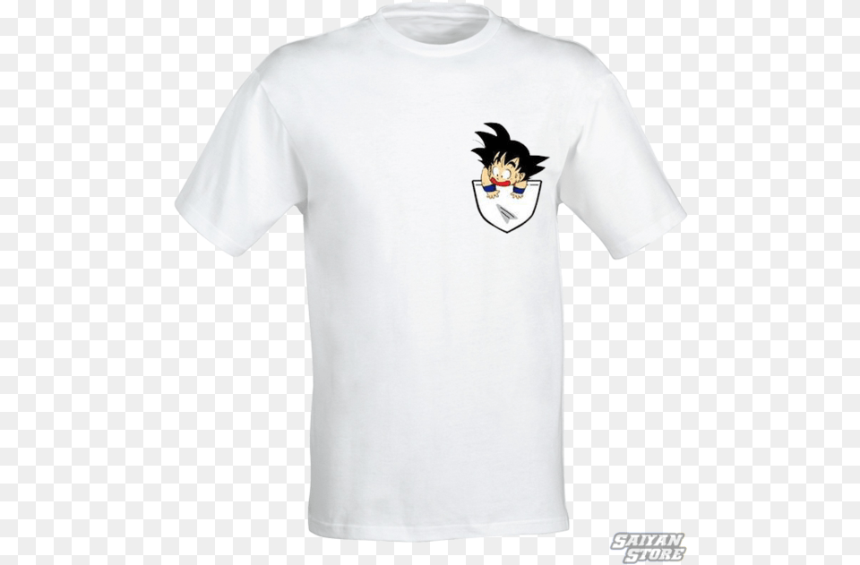 Transparent Dragon Ball Z Hair White Shirt, Clothing, T-shirt, Baby, Person Png Image