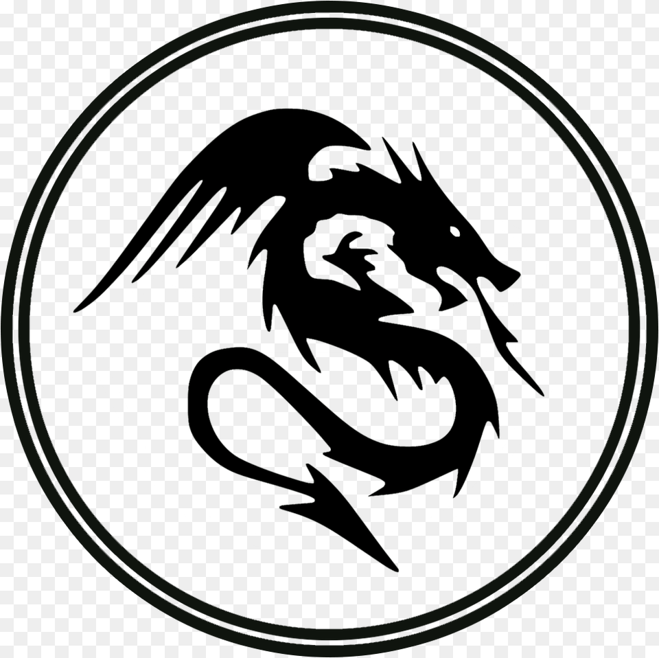 Transparent Dragon Black And White Png