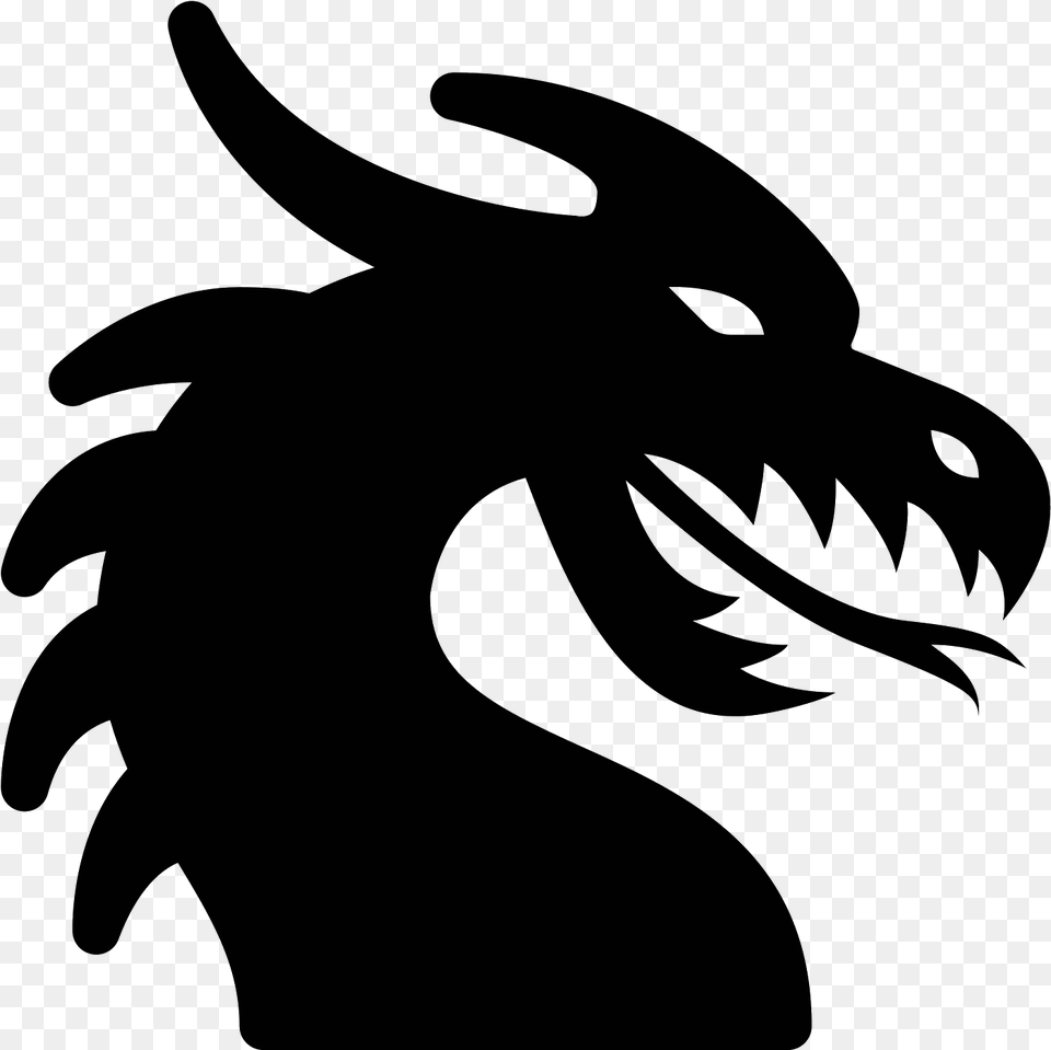 Transparent Dragon Vector Dragon Icon, Gray Png