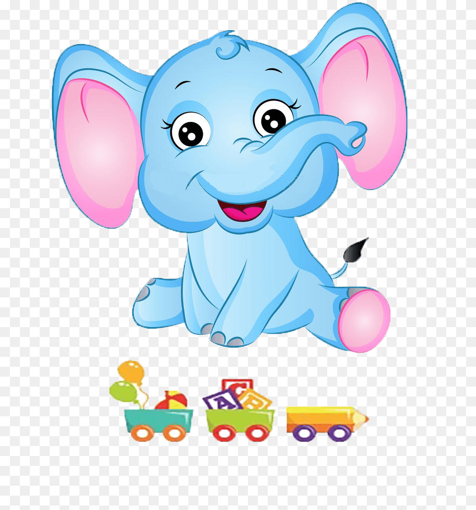 Transparent Dramatic Play Area Clipart Big Eared Elephant Cartoon, Machine, Wheel, Toy, Animal Free Png