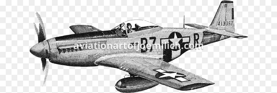 Transparent Drawing Army Fighter Jet P 51 Mustang, Aircraft, Airplane, Transportation, Vehicle Png