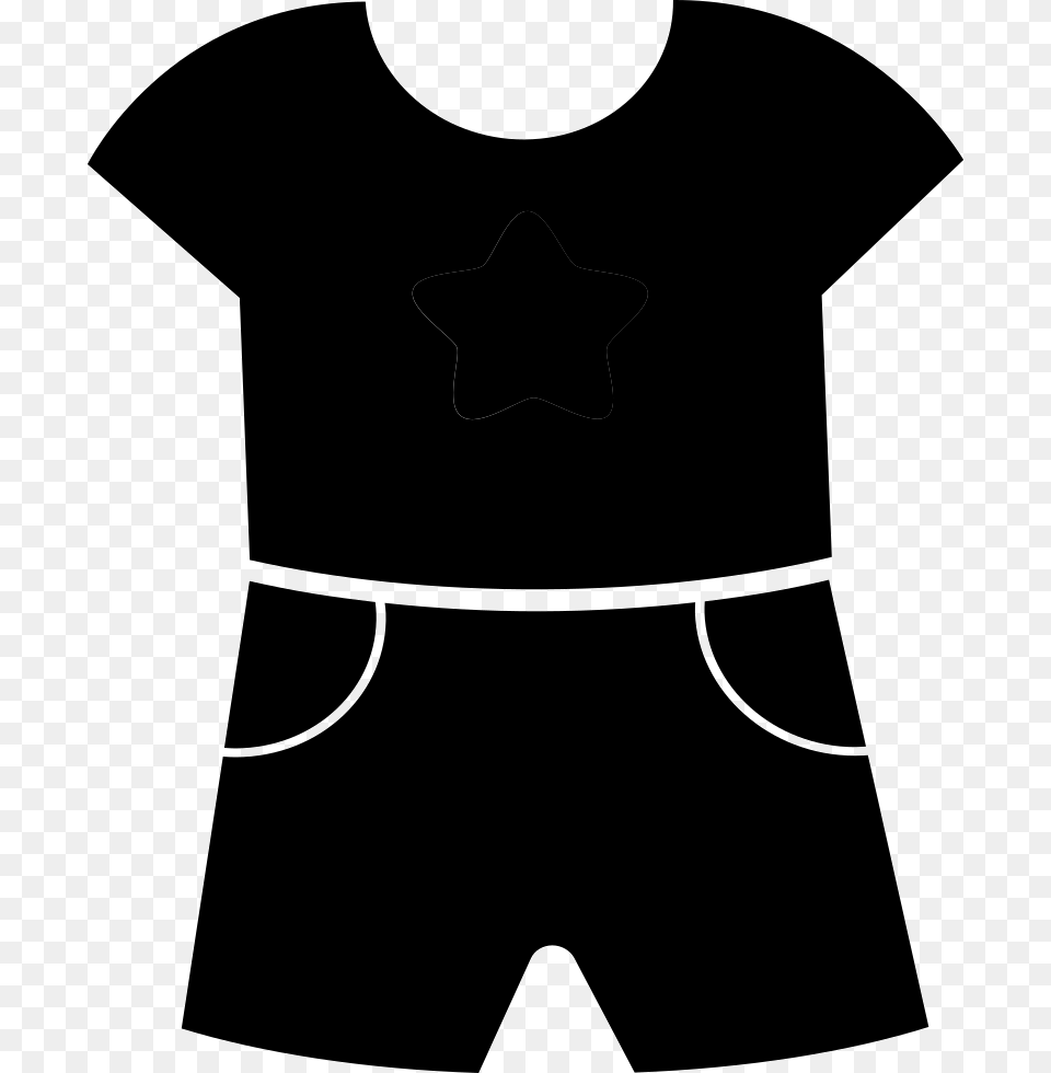 Transparent Dress Icon Baby Clothes Black And White Clipart, Clothing, T-shirt, Stencil Free Png