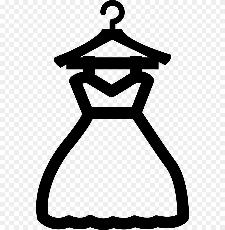 Dress Icon Dress Icon, Stencil, Cross, Symbol, Hanger Free Transparent Png