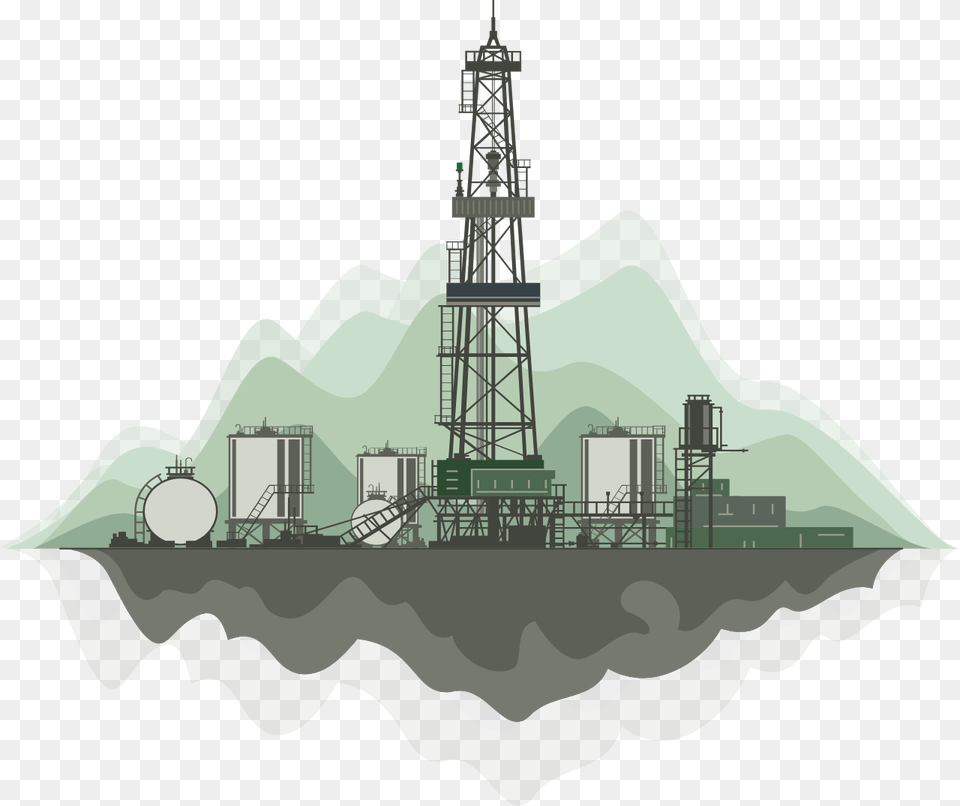 Drilling Rig Clipart Petroleum Services, Architecture, Building, Factory, Outdoors Free Transparent Png