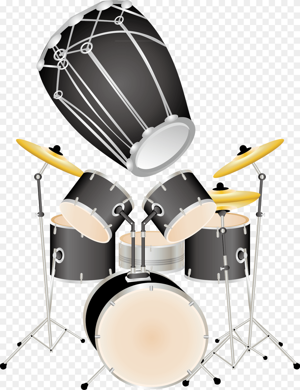 Transparent Drums Clipart Instrument De Musique Moderne, Musical Instrument, Drum, Percussion, Chandelier Png