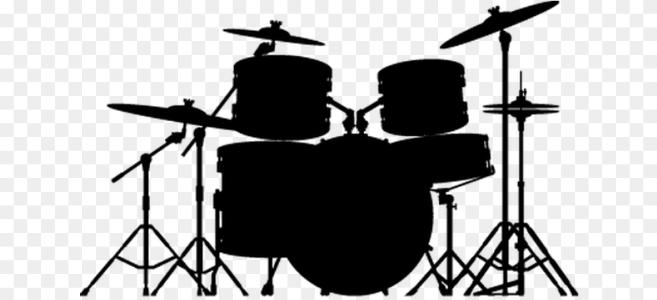 Transparent Drums Drums Black And White, Gray Png Image