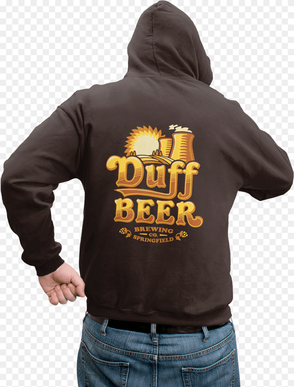 Duff Beer Hoodie, Clothing, Hood, Knitwear, Sweater Free Transparent Png