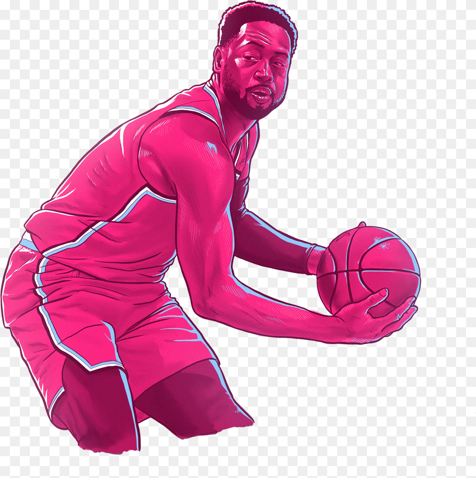 Transparent Dwayne Wade Kick Up A Soccer Ball, Adult, Male, Man, Person Free Png Download