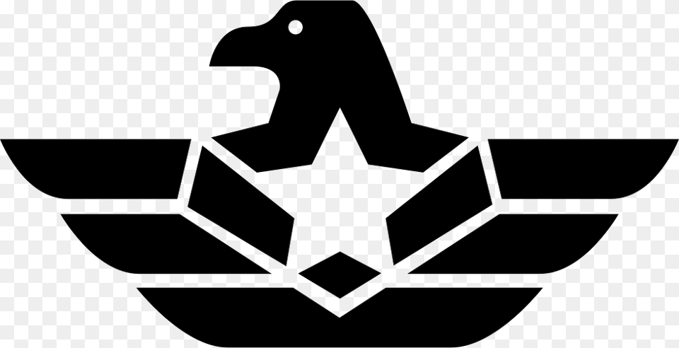 Transparent Eagle Symbol Eagle With Star Logo, Emblem Free Png Download