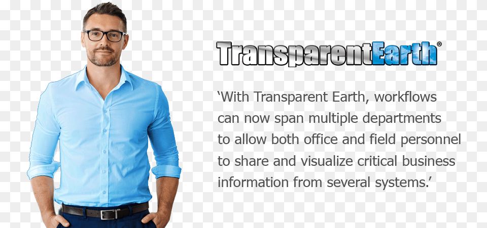 Transparent Earth Creates A Fully Integrated Enterprise Gentleman, Sleeve, Clothing, Shirt, Long Sleeve Png Image