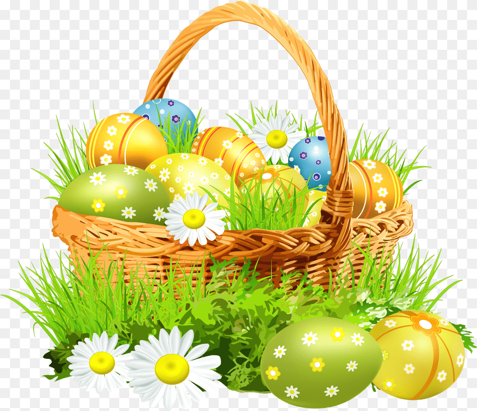 Transparent Easter, Basket, Egg, Food Free Png Download