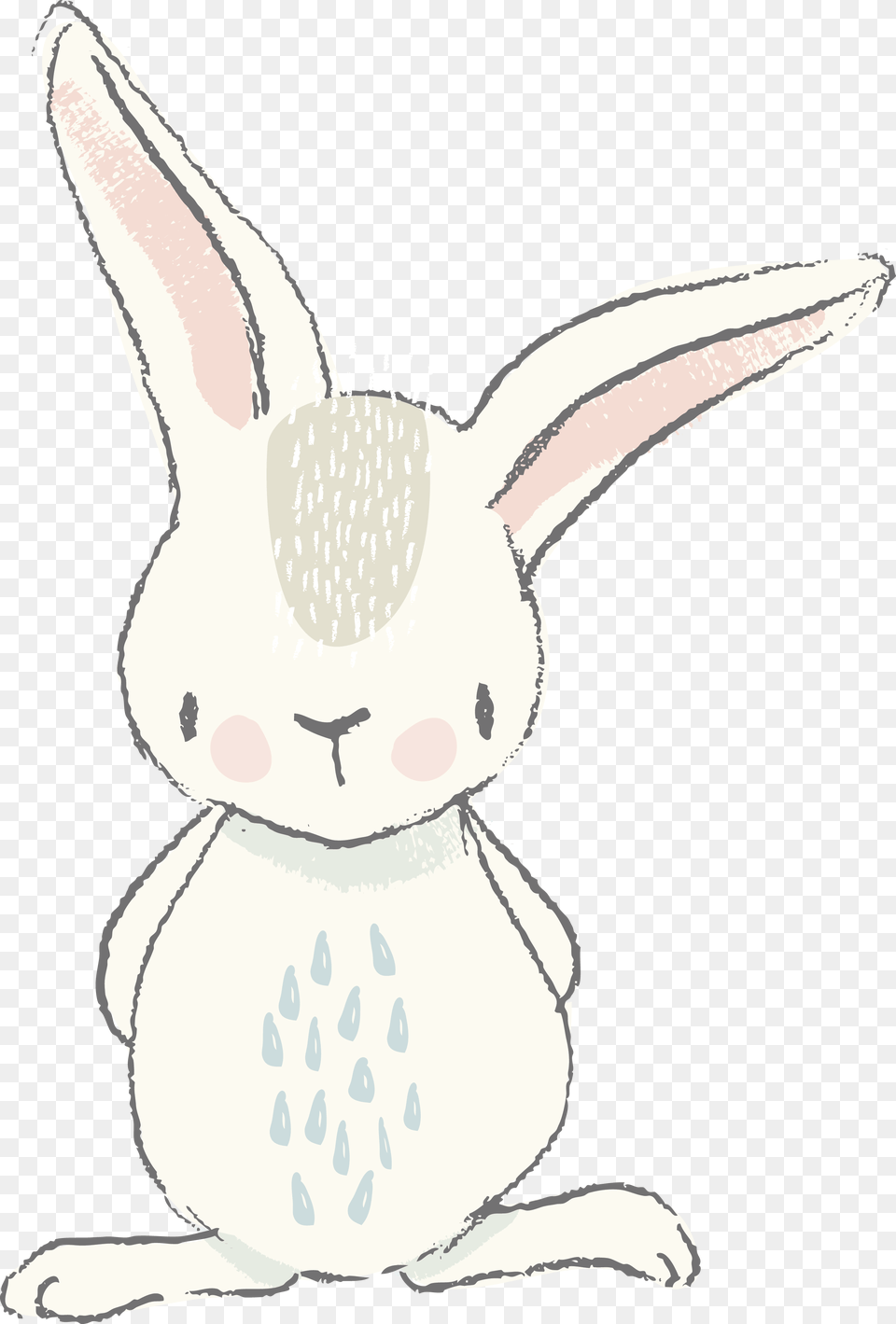 Transparent Easter Bunny Clipart Watercolor Bunny Clipart, Art, Drawing, Baby, Person Png Image