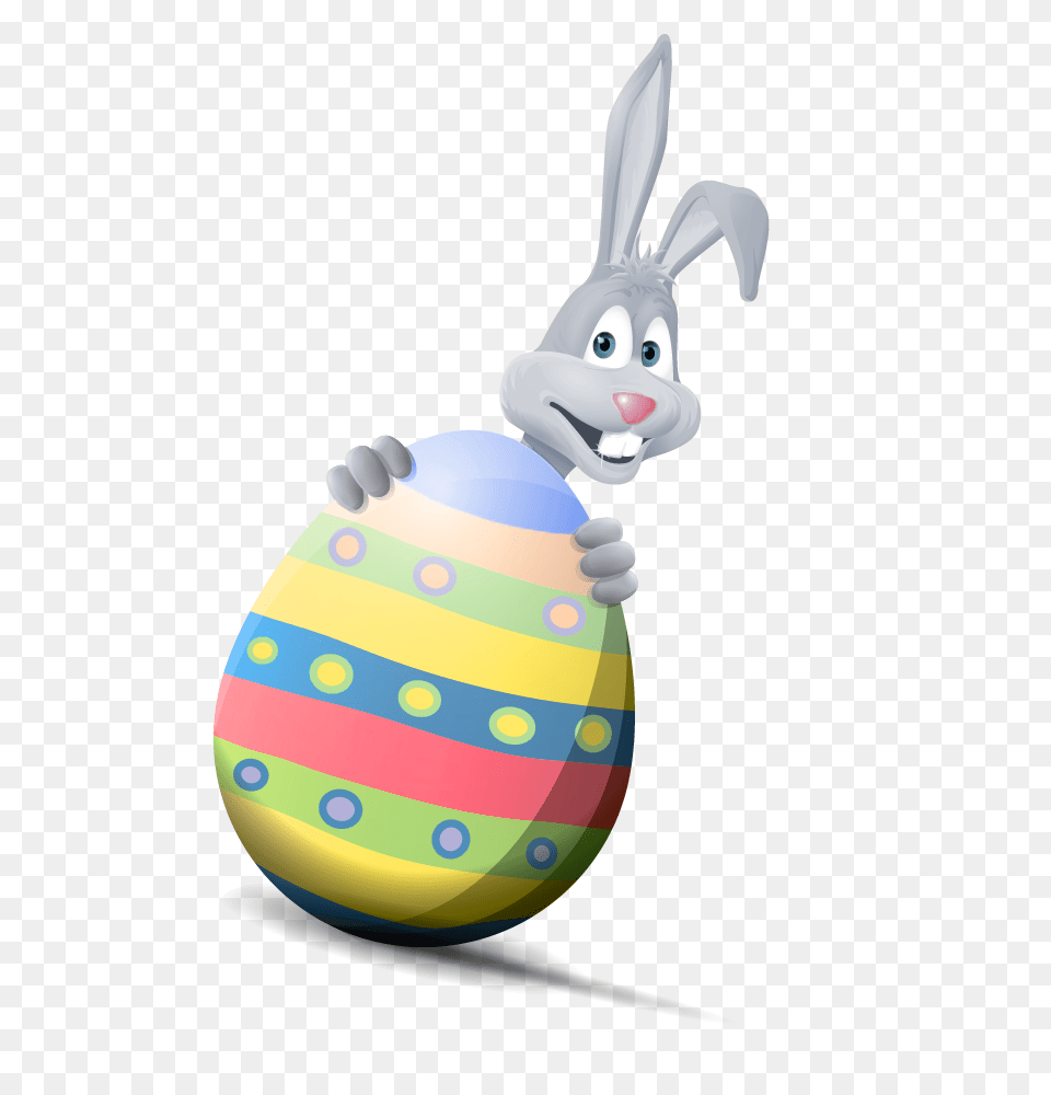 Transparent Easter Bunny With Egg Clipart Gallery, Easter Egg, Food Png