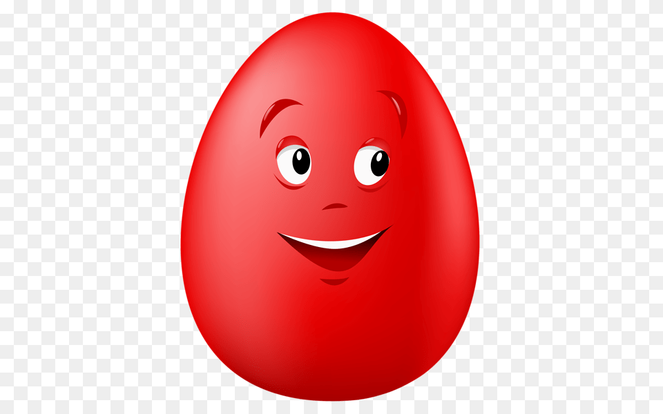 Transparent Easter Red Smiling Egg Clipart Picture Ostereier, Food, Easter Egg, Baby, Person Free Png