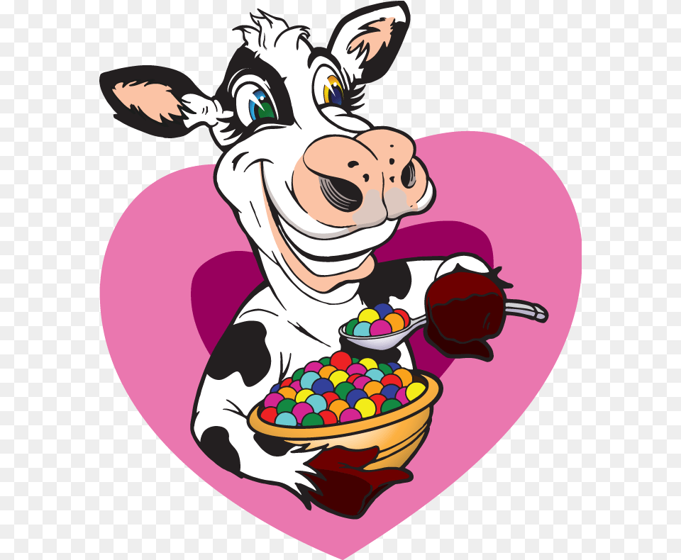 Transparent Eating Cereal Clipart Cow Wow Cereal Milk, Baby, Person Free Png