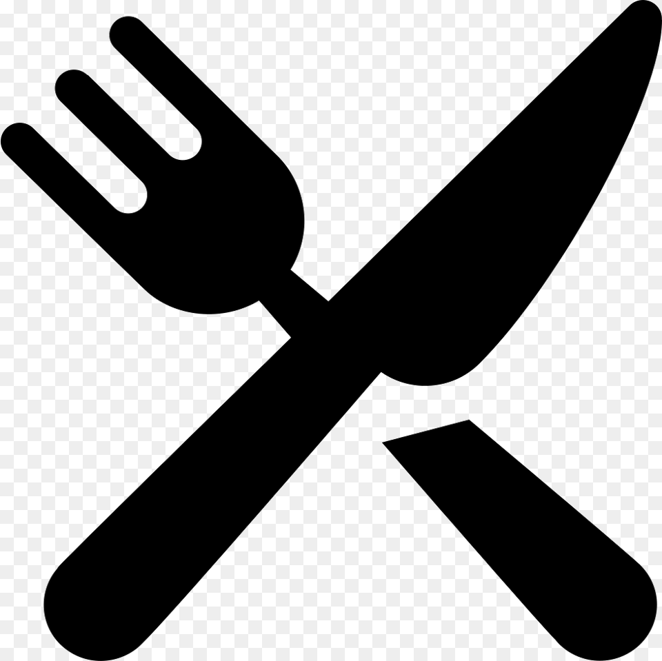 Transparent Eating Clipart Black Food Vector, Cutlery, Fork, Appliance, Ceiling Fan Png Image