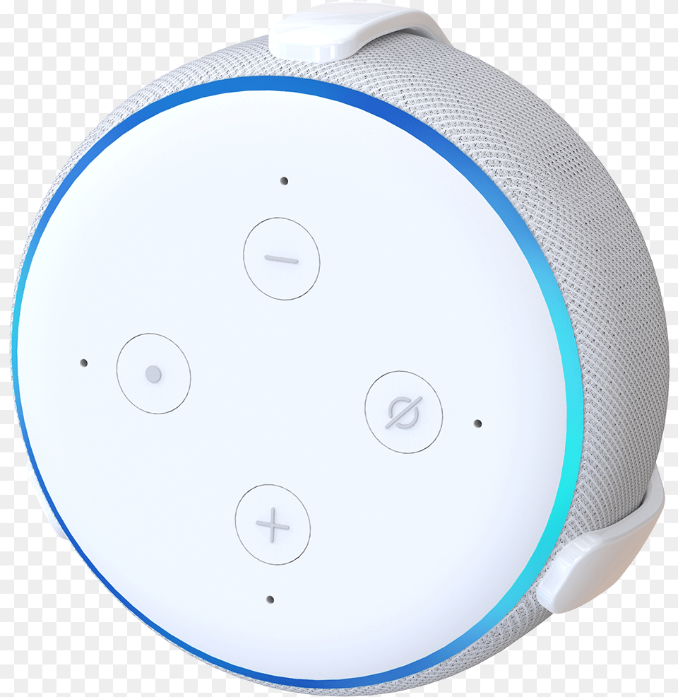 Transparent Echo Dot, Plate, Electronics, Speaker, Cap Png