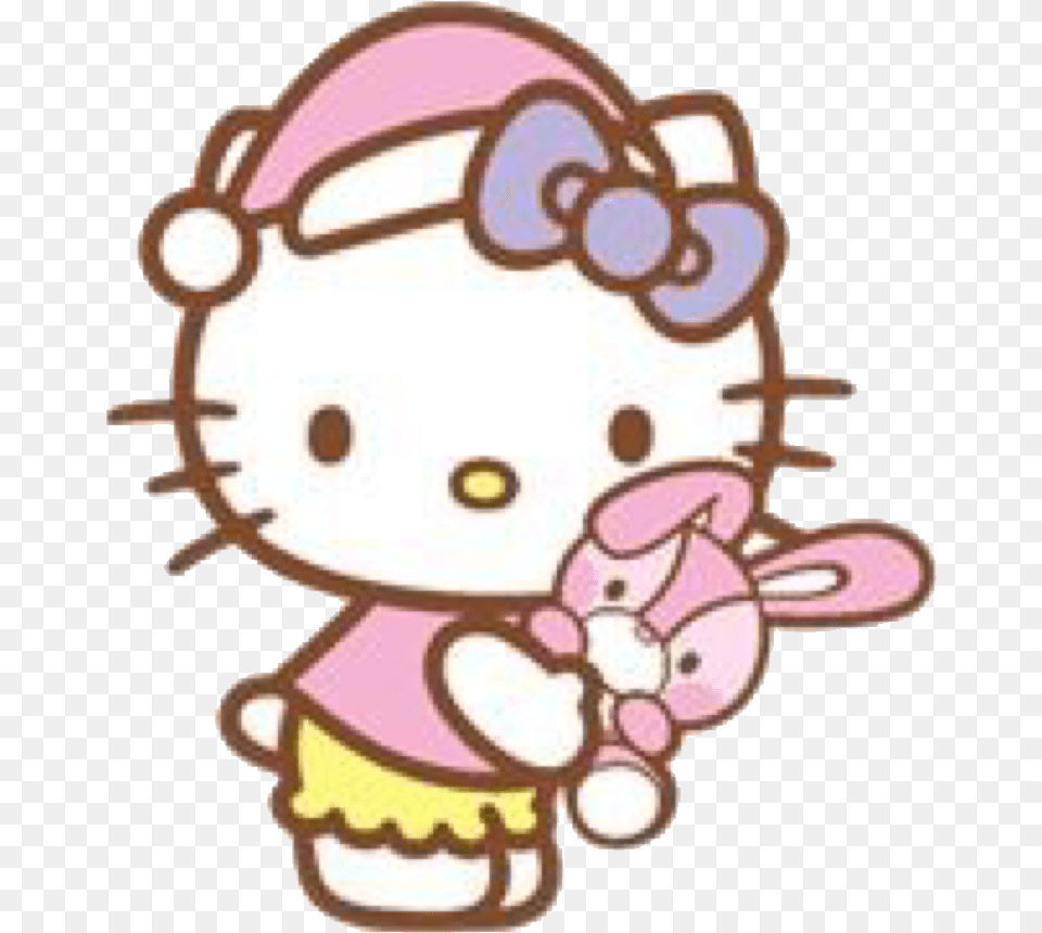 Transparent Edit I Made Bedtime Hellokitty Hellokittys, Cream, Dessert, Food, Ice Cream Free Png Download