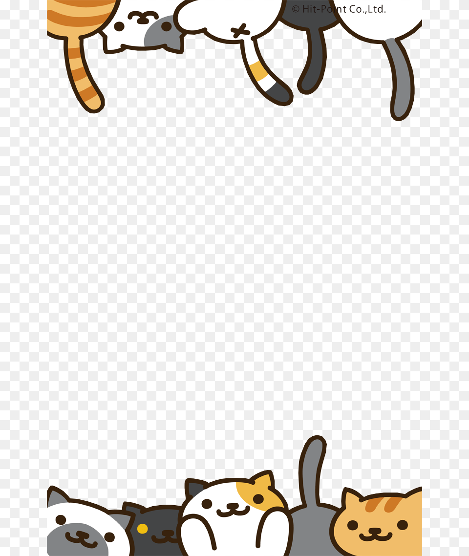 Edits Of The New Wallpapers So You Can Neko Atsume Cats Iphone Background, Pattern, Animal, Bear, Mammal Free Transparent Png