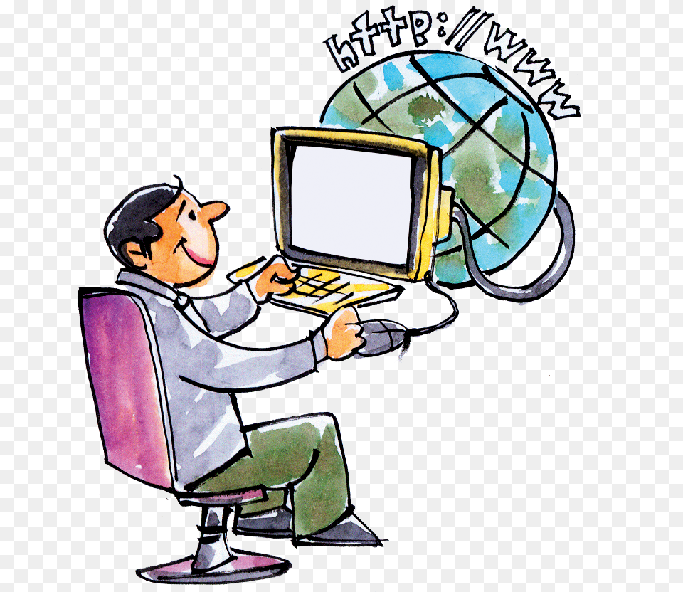 Educational Clipart Internet Clipart, Person, Computer, Electronics, Pc Free Transparent Png