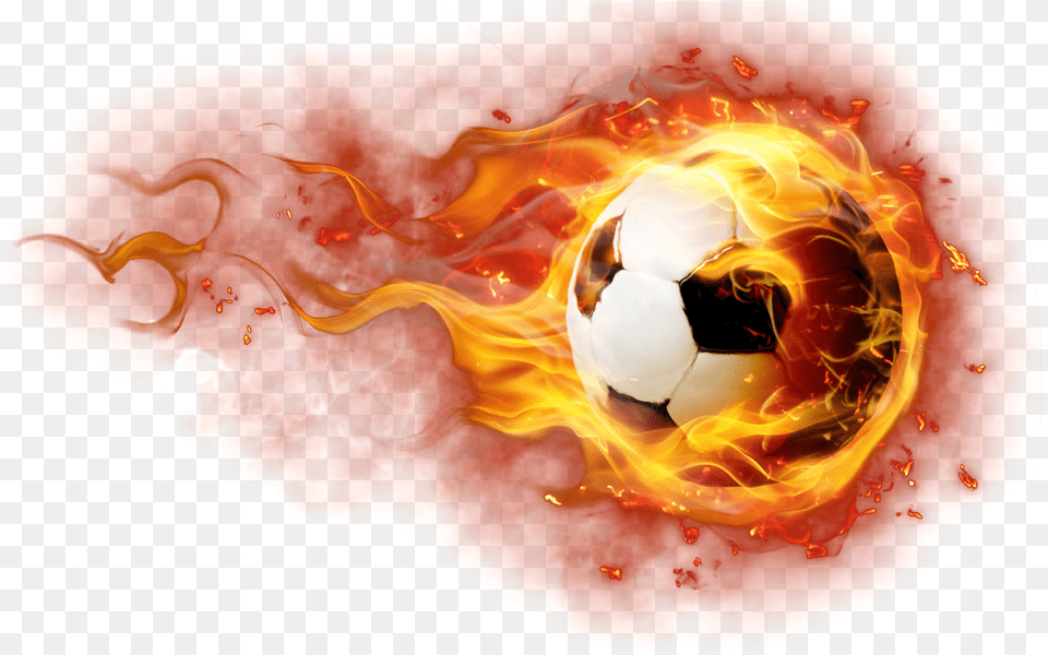 Transparent Effects Fire Football Ball, Accessories, Ornament, Sphere, Gemstone Free Png Download