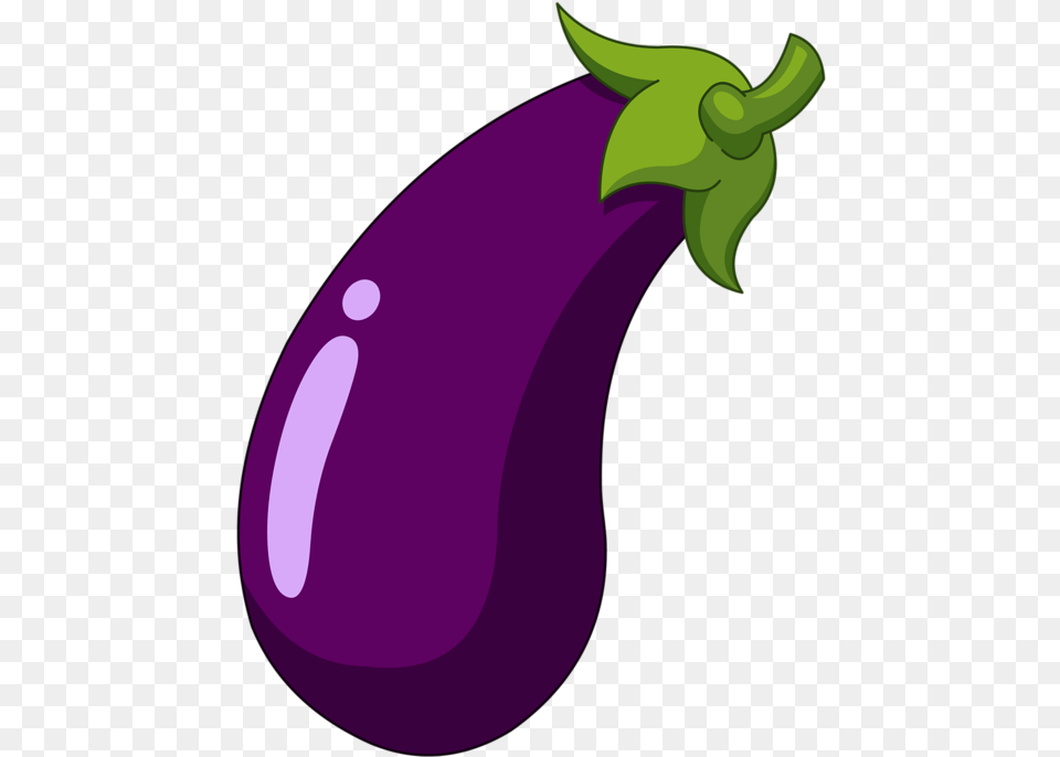 Transparent Egg Emoji Eggplant Clipart, Food, Produce, Plant, Vegetable Free Png