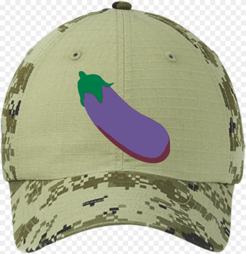 Transparent Eggplant Emoji Twill, Baseball Cap, Cap, Clothing, Hat Png Image