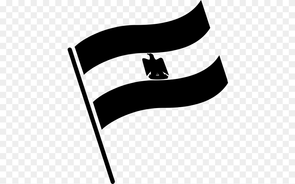 Transparent Egypt Flag Clipart Ghana Flag Black And White, Gray Free Png
