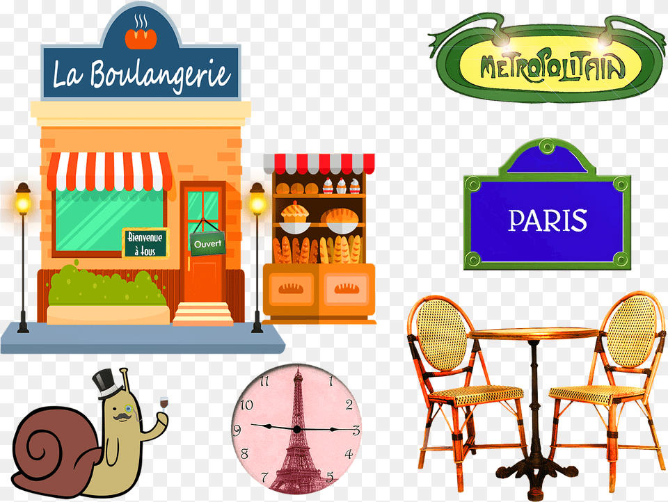 El Principito Bakery Cartoon In French, Furniture, Chair, Restaurant, Indoors Free Transparent Png
