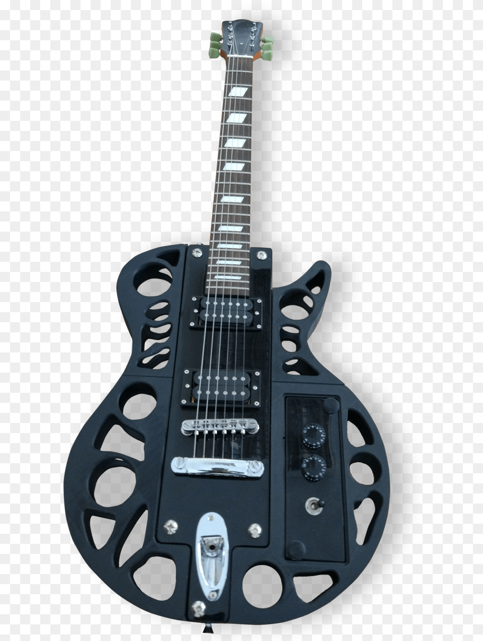 Transparent Electric Guitar Guitarra Impresa En 3d, Musical Instrument, Electric Guitar Png