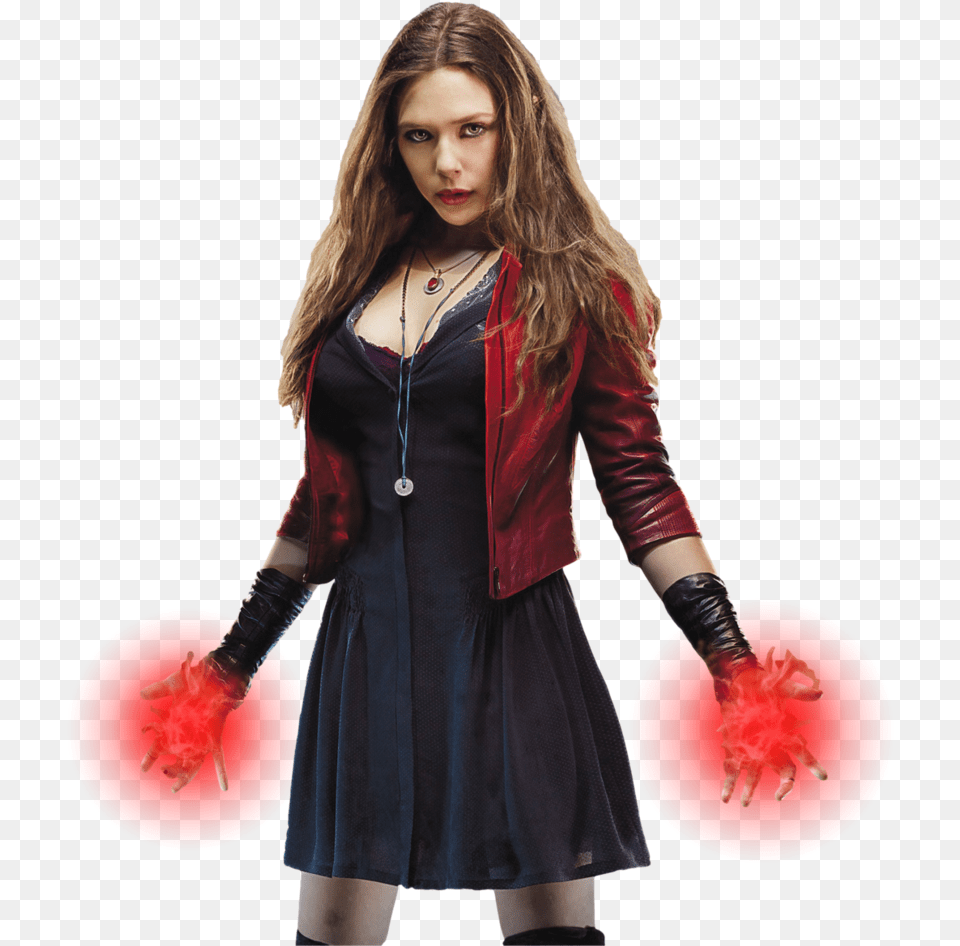 Elizabeth Olsen Scarlet Witch, Clothing, Sleeve, Person, Long Sleeve Free Transparent Png