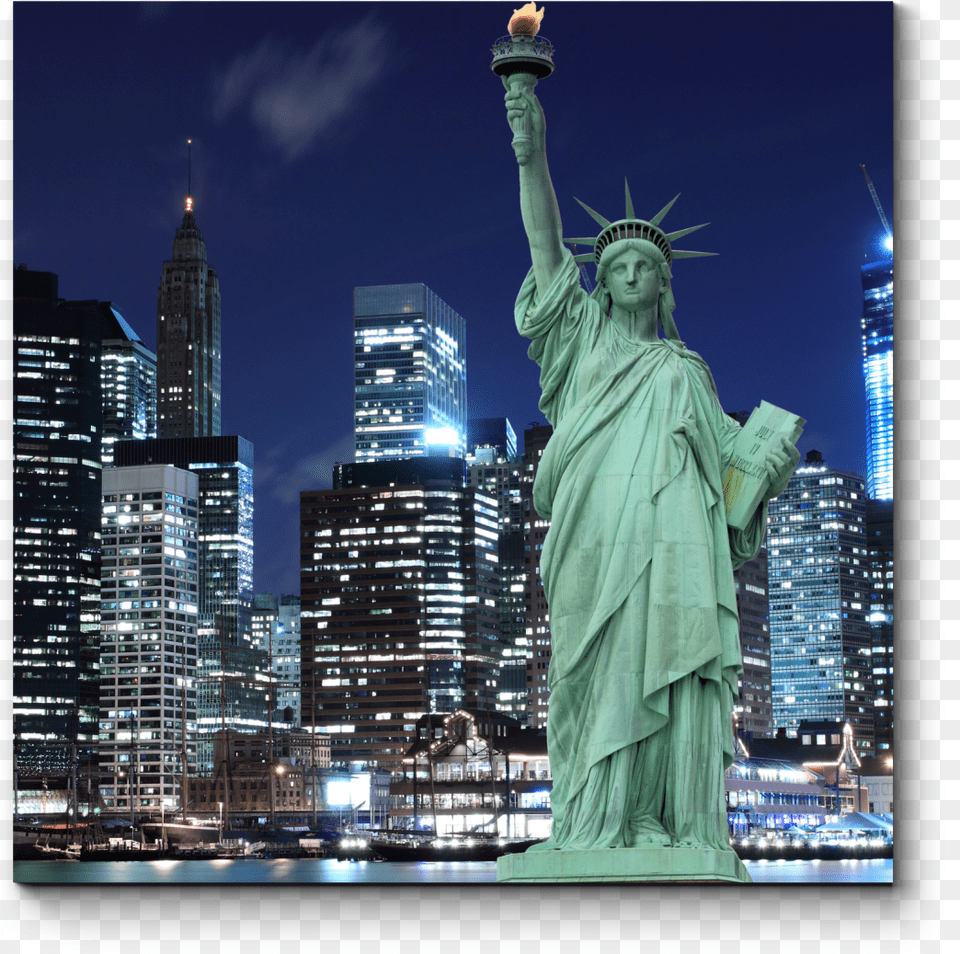 Transparent Ellis Island Clipart Statue Of Liberty, Metropolis, Art, City, Urban Png Image