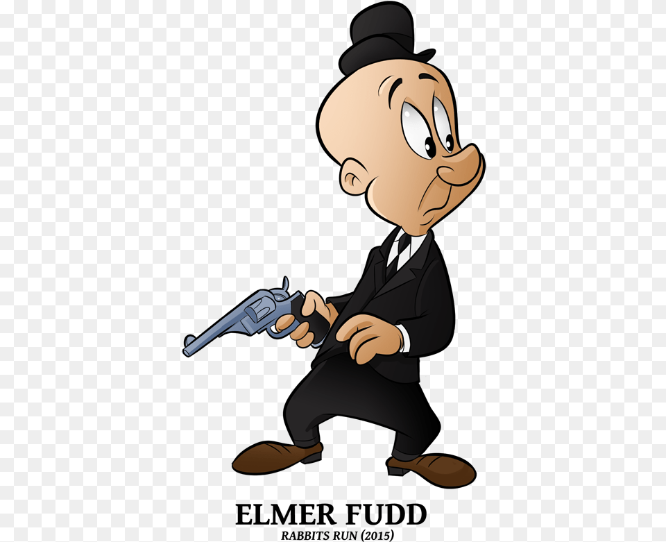 Transparent Elmer Fudd Clipart Looney Tunes Rabbits Run Elmer Fudd, Firearm, Gun, Handgun, Weapon Free Png