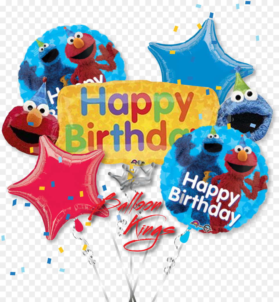 Elmo Birthday, Food, Sweets, Toy, Balloon Free Transparent Png
